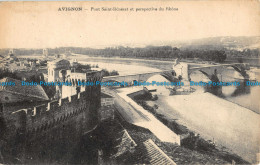 R044376 Avignon. Pont Saint Benezet Et Perspective Du Rhone - Welt