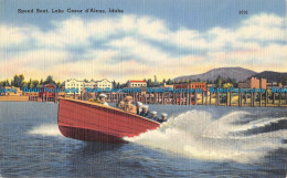 R044393 Speed Boat. Lake Coeur D Alene. Idaho. John W. Graham - Monde