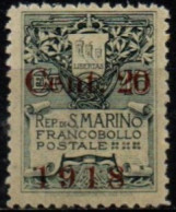 SAINT-MARIN 1918 * - Unused Stamps