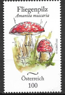 AUTRICHE AUSTRIA OESTERREICH 2022 Serie Set Serie, Mushroom, Champignon (bolet), Pilz (Fliegenpilz) - Pilze