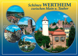 73171448 Wertheim Main Kittstein-Tor Tauber Marktplatz Burg Wertheim Main - Wertheim