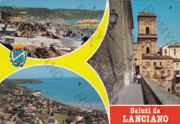 CARTOLINA  C12 LANCIANO,CHIETI,ABRUZZO-SALUTI DA LANCIANO-STORIA,MEMORIA,CULTURA,RELIGIONE,BELLA ITALIA,VIAGGIATA 1986 - Chieti