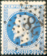 R1311/3134 - FRANCE - NAPOLEON III Lauré N°29Ba Bleu Foncé - ETOILE N°28 De PARIS - 1863-1870 Napoleone III Con Gli Allori