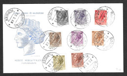 Italia - Busta Fdc Con Serie Completa: Italia Turrita - 20.02.1968 - FDC