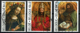 België 1986 OBP 2205/2207 - Y&T 2206/08 - Het Lam Gods, L'Agneau Mystique, Jan Van Eyck, Painter - Used Stamps