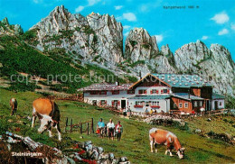 73170449 Steinlingalm Almvieh Kuehe Kampenwand Bayerische Alpen Steinlingalm - Sonstige & Ohne Zuordnung