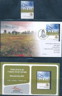 ISRAEL 2024 MEMORIAL DAY STAMP + FDC + POSTAL SERVICE BULITEEN - Nuevos