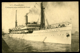 SS Elisabethville Compagnie Belge Maritime Du Congo - Congo Belge