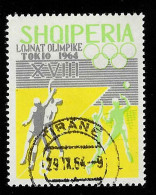 1964  Volleyball  Michel AL 866 Stamp Number AL 761 Yvert Et Tellier AL 714 Stanley Gibbons AL 849 Used - Albania
