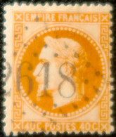 R1311/3137 - FRANCE - NAPOLEON III Lauré  N°31 - GC 2618 : NEMOURS (Seine Et Marne) - 1863-1870 Napoleone III Con Gli Allori