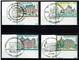 België 1985 OBP 2193/96 - Kastelen Châteaux - Trazegnies, Laarne, Turnhout, Colonster - Bonne Valeur - Used Stamps