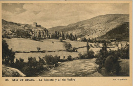 LA TORRETA Y EL RIO VALIRA , CLAVEROL Nº 85  - SEO DE URGEL / SEU D'URGELL , T.P. NO CIRCULADA - Lérida