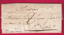 MARQUE 19 ROGLIANO CORSE DIMENSION 40X10 1831 DIMENSION NON SIGNALE PAR POTHION POUR BASTIA LETTRE - 1801-1848: Precursores XIX