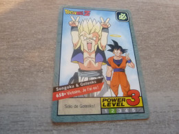 Dragon Ball Z - Power Level - Super - 3 - 2 -  N° 658 - Editions Bandai - Année 1996 - - Dragonball Z