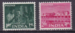 INDE - 2 Valeurs De 1954 - Ongebruikt