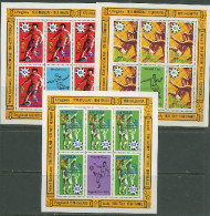 Antigua 1978 Football Soccer World Cup Set Of 3 Sheetlets MNH - 1978 – Argentina