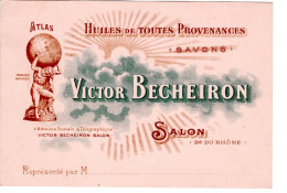Carte De Représentant De Salon Pour Huiles / Savons - Salon De Provence