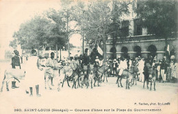 Sénégal - SAINT-LOUIS - Courses D'ânes Sur La Place Du Gouvernement - Ed. P. Tacher 380 - Sénégal