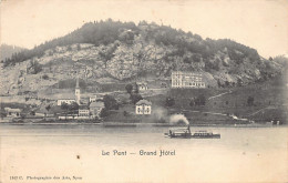 LE PONT (NE) Grand Hôtel - Bateau Vapeur Sur Le Lac - Ed. Photographie Des Arts 1167 - Autres & Non Classés