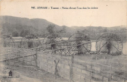 Vietnam - TOURANE - Norias élevant L'eau Dans Les Rizières - Ed. P. Dieulefils 945 - Vietnam