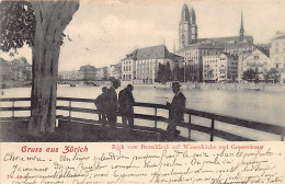 ZÜRICH - Blick Vom Bauschänzli Auf Wasserkirche Und Grossmünster - Verlag Unbekannt 1293 - Zürich