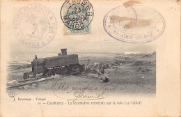 Maroc - CASABLANCA - La Locomotive Renversée Sur La Voie (30 Juillet) - Ed. J. Boussuge 10 - Casablanca