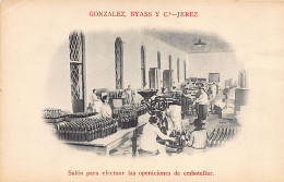 JEREZ (And.) Gonzalez, Byass Y C. - Salon Para Efectuar Las Operaciones De Embotellar - Ed. Mateu  - Autres & Non Classés