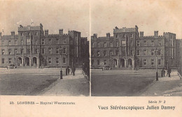 England - LONDON - Westminster Hospital - STEREO POSTCARD - Publ. Julien Damoy Série 2 - N. 23 - Autres & Non Classés