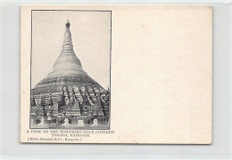 MYANMAR Burma - RANGOON Yangon - Shwedagon Pagoda - Forerunner Small Size Postcard - Publ. Myles Standish & Co.  - Myanmar (Birma)