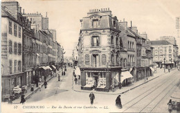 France - CHERBOURG (50) Rue Du Bassin Et Rue Gambetta - Magasin De Cartes Postales - Ed. LL Lévy 57 - Cherbourg