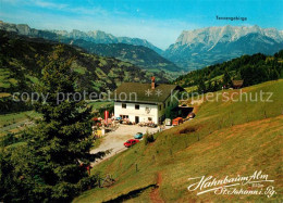 73168641 St Johann Pongau Alpengasthof Hahnbaum Alm Mit Tennengebirge Lansersee - Altri & Non Classificati