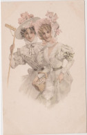 Couple  Femmes Art Nouveau - Femmes