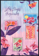 FRANCE 2024 - Bloc Feuillet Les Fleurs Tropicales -  YT F5750 Neuf ** - PAPILLONS / BUTTERFLIES - Sonstige & Ohne Zuordnung