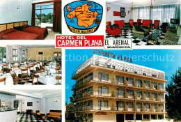 73168472 El Arenal Mallorca Hotel Del Carmen Playa Speisesaal TV Raum Zimmer  - Otros & Sin Clasificación