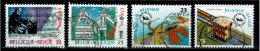 België 1985 OBP 2175/2178  - Y&T 2175/78 - Europa,  Muziek, Musique, Music - Navigation, Strépy-Thieu, Zeebrugge - Used Stamps