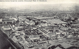 England - WEMBLEY London - British Empire Exhibition (1929) Showing Amusement Park In Foreground - London Suburbs