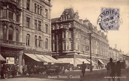 Wales - CARDIFF - Queen Street - REAL PHOTO - Glamorgan