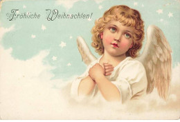 N°23886 - Noël - Fröhliche Weihnachten - Ange Regardant En L'air - Sonstige & Ohne Zuordnung