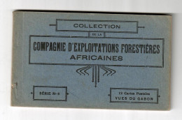 Gabon - Compagnie D'Exploitations Forestières (C.E.F.A.) - Série N°8 - Carnet De 12 Cartes Postales - Ed. C.E.F.A. - Gabón