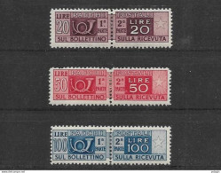 Italia 1946/54 Colis Postaux / 60-62-63 MH - 1946-60: Mint/hinged