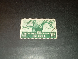 07AL07 COLONIE ITALIANE ERITREA 1933 SERIE PITTORICA 25 CENT. "O" - Eritrea