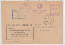 ZKD-Brief Mit Freistempel Der Karl-Marx-Universität - Autres & Non Classés