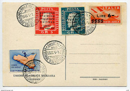 Erinnofilo Di Propaganda Turistica Annullato Su Cartolina - 1946-60: Storia Postale