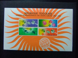 55 TOGO REPUBLIQUE TOGOLAISE 1964 / AÑO INTERNACIONAL Del SOL / YVERT BLOC 13 ** MNH - Togo (1960-...)