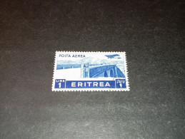 07AL07 COLONIE ITALIANE ERITREA 1936 SERIE PITTORICA POSTA AEREA LIRE 1 "O" - Eritrea