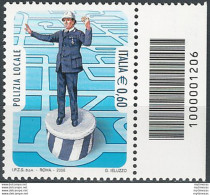 2008 Italia Polizia Locale Codice A Barre MNH Unif. 3112cb - Altri & Non Classificati