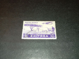 07AL07 COLONIE ITALIANE ERITREA 1936 SERIE PITTORICA POSTA AEREA LIRE 1,50 "O" - Eritrea