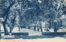 PASEO DE TETUÁN , ED. LA MARAVILLA / THOMAS Nº 7  - SEO DE URGEL / SEU D'URGELL , T.P. NO CIRCULADA - Lérida