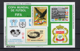 Bolivia 1980 Football Soccer World Cup S/s MNH -scarce- - 1978 – Argentina