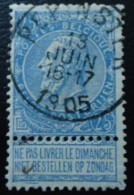 BELGIQUE N°60 Oblitéré - 1893-1900 Fijne Baard